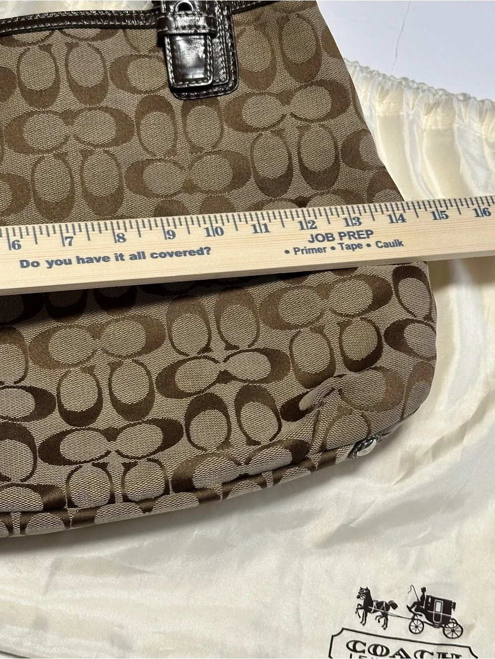 VTG 2012 COACH SoHo Signature Tote‎ With Dust Bag F17401